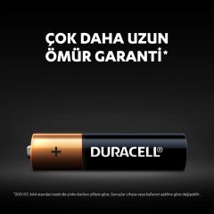 Duracell 4Lü AAA İnce Kalem Pil