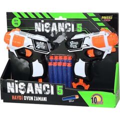 6060 - SÜNGER ATAN TABANCA 2 Lİ 10 YEDEK MERMİ