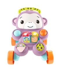 Fisher Price Sesli ve Işıklı Benimle Öğren Mor Maymun Yürüteç JGW94